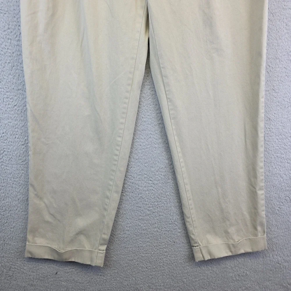 Polo Ralph Lauren‎ Hammond Pants Mens 38x32 Khaki Straight Pleated Preppy 35x30